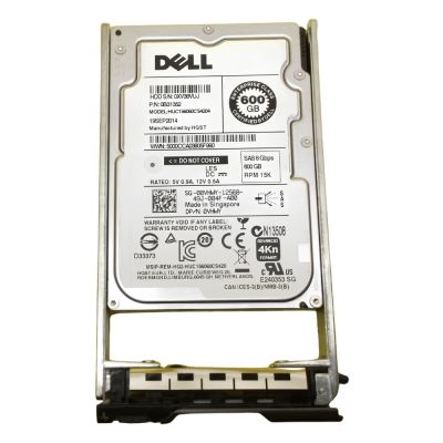 00VHWY Dell 600GB 15000RPM SAS 12GbpsHot-Pluggable 2.5-Inch Hard Drive with Tray