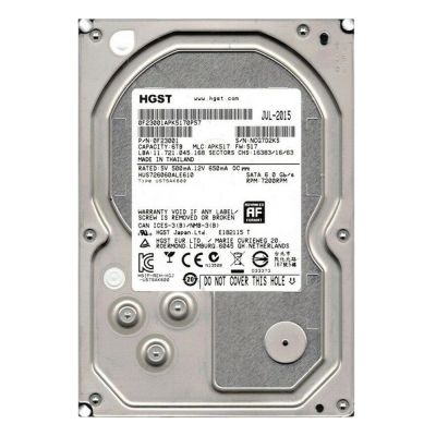 HGST Ultrastar 7K6000 HUS726060ALE610 (0F23001) 6TB 7200 RPM 128MB Cache SATA 6.0Gb/s 3.5 Inch Enterprise Hard Drive