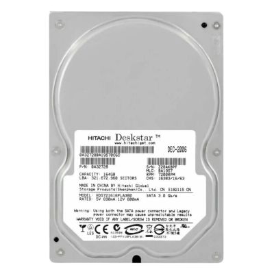 0A32728 Hitachi 160GB 7200RPM SATA 3.0 Gbps 3.5 8MB Cache Deskstar Hard Drive