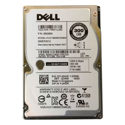0B25654 Hitachi Ultrastar C10K600 300GB 10K RPM 6Gb/s SAS 64MB Cache 2.5-inch Hard Drive