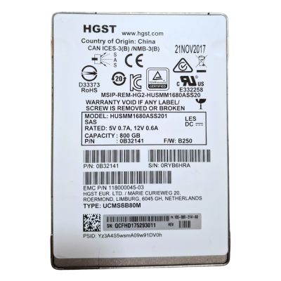 0B32141 Hitachi 800GB 2.5-Inch MLC 12Gb/s SAS SSD