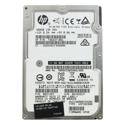736437-001 HP / Hitachi Global 600GB 15000RPM SAS 2.5-inch Hard Drive