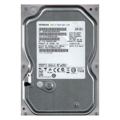 HDS721050CLA362 Hitachi DeskStar 7K1000.C 500GB 7200RPM 16MB Cache SATA 3GB/s 3.5-inch Hard Drive