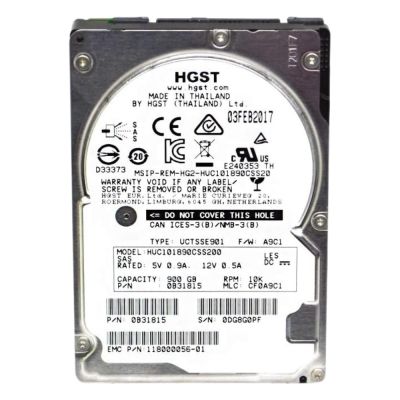HUC101890CSS200 Hitachi Ultrastar C10K1800 900GB 10000RPM SAS 12GB/s 128MB Cache (ISE) 2.5-inch Hard Drive