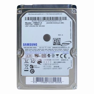 HM641JI Samsung Spinpoint M7E 640GB 5400RPM SATA 3Gb/s 8MB Cache 2.5-Inch Hard Drive