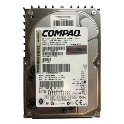152191-001 HP 18GB 10K RPM Ultra 160 SCSI 8MB Cache 3.5-inch Hard Drive