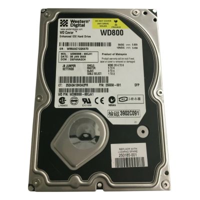 250185-001 HP 80GB 7200RPM IDE Smart III Ultra ATA-100 3.5-inch Hard Drive