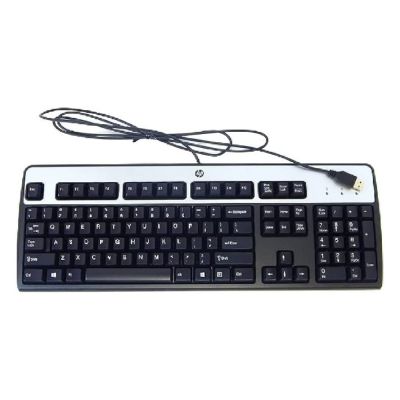 434821-001 HP QWERTY Wired USB Keyboard for Business Desktops and PCs