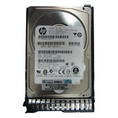 507129-011 HP 450GB 10K RPM 6GB/s SAS 2.5-inch Hot-Pluggable Dual Port Hard Drive