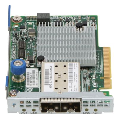 534FLR-SFP+ HP 2-Port 10Gbps SFP+ PCIe 2.0 x8 10GBase-X Network Card