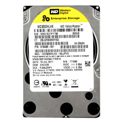 618498-001 HP 300GB 10K RPM 6Gb/s SATA 32MB Cache 3.5-inch Hard Drive IcePack