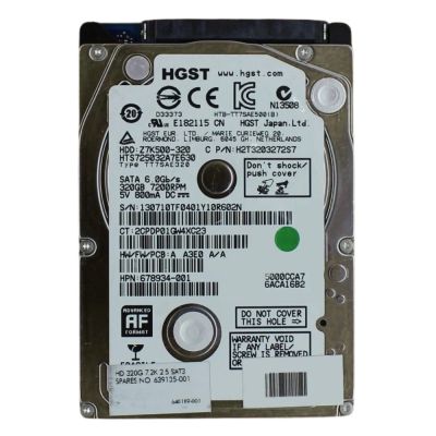 639135-001 HP 320GB 7.2K RPM 3GB/s SATA 2.5-inch Hard Drive