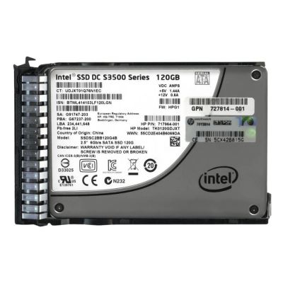 717964-001 HP 120GB MLC SATA 6Gbps Hot Swap Value Endurance 2.5-inch Internal Solid State Drive
