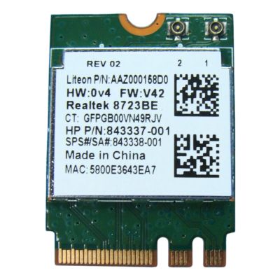 843338-001 HP 802.11b/g/n Wi-Fi + Bluetooth 4.0 NGFF Wireless Card