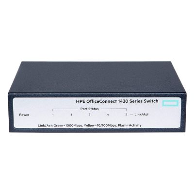 JH327A#ABA HPE 1420 5G 5-Port Layer 2 Managed Switch Compact Form Factor