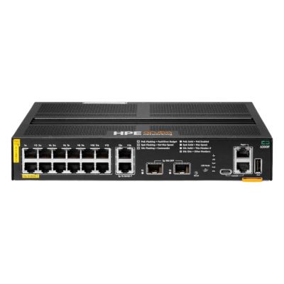 R8V13-61001 HPE Aruba 6200f 12-Port 10/100/1000Base-TX Layer 3 Switch