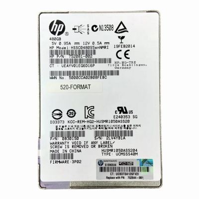 HSSC0480S5xnNMRI HP 480GB MLC SAS 6GB/s 2.5-Inch Internal Solid State Drive for StoreServ 7000 and 10000