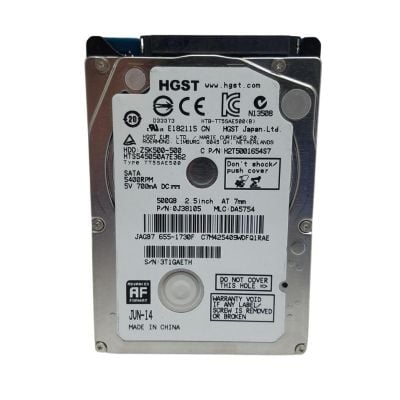 HTS545050A7E362 Hitachi Travelstar Z5K500 500GB 5.4K RPM SATA 3Gb/s 16MB Cache 2.5" Hard Drive