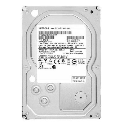 HUA723030ALA640 Hitachi Ultrastar 7K3000 3TB 7200RPM SATA 6Gbps 64MB Cache 3.5-inch Hard Drive