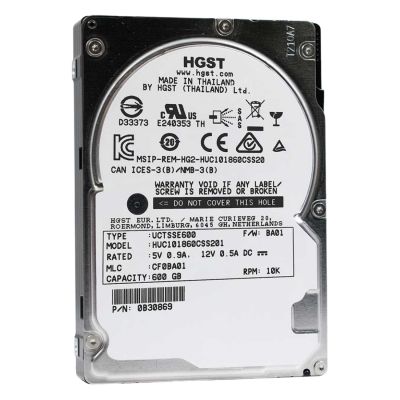 HUC101860CSS201 HGST Ultrastar C10K1800 Series 600GB 10520RPM SAS 12Gb/s 128MB Cache 512n (TCG SED) 2.5-Inch Hard Drive