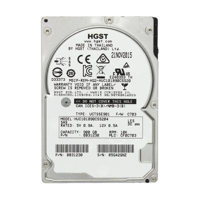 HUC101890CSS204 Hitachi Ultrastar C10K1800 900GB 10000RPM SAS 12Gbps 128MB Cache 2.5-inch Hard Drive