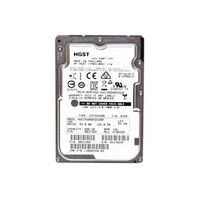HUC156060CSS200 Hitachi Ultrastar C15K600 600GB 15000RPM SAS-12GB/s 128MB Cache 512N 2.5-inch Enterprise Hard Drive