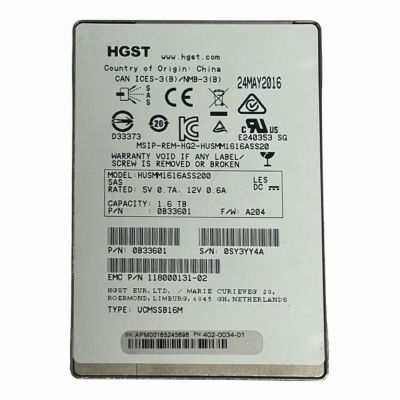 HUSMM1616ASS200 HGST Ultrastar SSD1600MM Series 1.6TB Multi-Level Cell SAS 12Gb/s Mainstream Endurance Enterprise 2.5-inch Solid State Drive