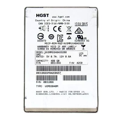 WD HUSMM1640ASS200 Ultrastar SSD1600MM 400gb SAS 12Gb/s 2.5" Ssd