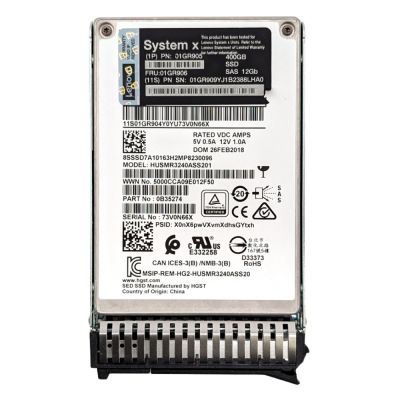01GR906 IBM 400GB SAS 12Gb/s Hot-Swap SED 2.5-Inch Internal Solid State Drive