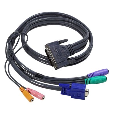 32P1654 IBM 1.5-Meters 2 x Ports RJ-45 to CGA + 2 x PS/2 Connectors KVM Conversion Cable