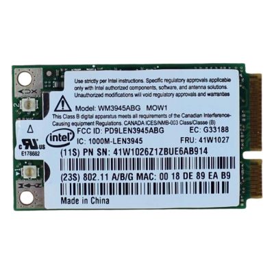 41W1027 IBM 802.11a/b/g 54Mbit/s Mini-PCIe Wifi Card Adapter