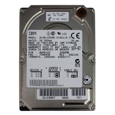 46H6123 IBM Lenovo 3.1GB 4200RPM IDE 96KB Cache Laptop Hard Drive