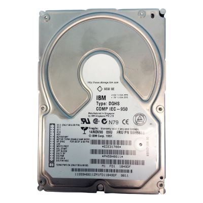59H6611 IBM Ultrastar 9LP 9.1GB 7.2K RPM Ultra Wide SCSI 68-Pin 1MB Cache 3.5-inch Hard Drive