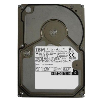 IBM Ultrastar 36LZX 18.2GB 10000RPM Ultra-160 SCSI 3.5-inch Hot-Plug Hard Drive
