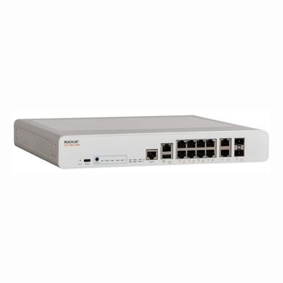 ICX7150-C10ZP-2X10GR Ruckus Networks 7150-C10ZP 6-Ports 100/1000/2.5GBase-T RJ-45 PoE+ + 4-Ports 100/1000/2.5/5/10GBase-T PoH 2-Ports 10GBase-X SFP+ Uplink Layer 3 Managed Stackable Gigabit Ethernet Desktop Switch