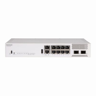 ICX8200-C08PF Ruckus Networks ICX 8200 8 x Ports PoE+ 10/100/1000 + 2 x Ports SFP+ Managed Gigabit Ethernet Network Switch