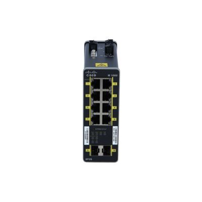 IE-1000-8P2S-LM Cisco Industrial Ethernet 1000 Series 8 x Ports 100Base-TX + 2 x SFP Ports Layer 2 Managed Rail-mountable Fast Ethernet network Switch