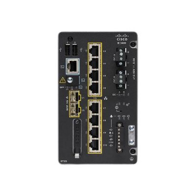 IE-3400-8P2S-E Cisco Catalyst 3400 Rugged Series IE-3400-8P2S 8 x Ports PoE+ 10/100/1000Base-T + 2 x Ports SFP Layer 3 Managed Gigabit Ethernet Network Switch