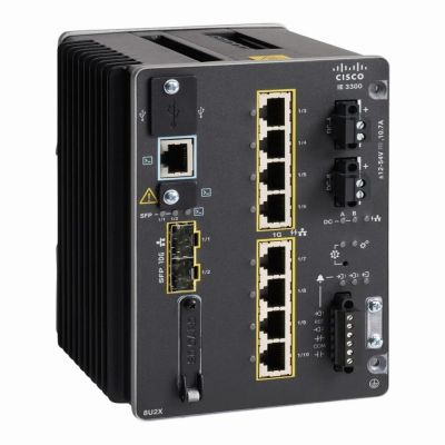 IEM-3300-8T2S-A Cisco Catalyst IE3300 10-Port 10 x 10/100/1000 plus 2 x SFP Rugged Series Switch