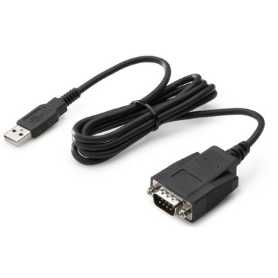 J7B60AA HP USB to Serial Port Adapter RS-232 115.2 Kbps Compact Design