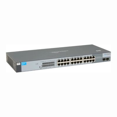 J9078A HP ProCurve 1400 Series 1400-24G 22 x RJ-45 Ports 10/100/1000Base-T + 2 x Dual Personality RJ-45/SFP(Mini-GBIC) Ports Layer 2 Unmanaged Rack-mountable Gigabit Ethernet Network Switch