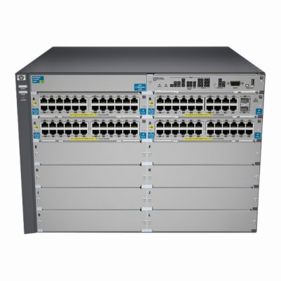 J9532A HP ProCurve 5412-92G-PoE+-2xG v2 92 x RJ-45 Ports Poe+ 10/100/1000Base-T 2 x SFP mini-GBIC Ports Layer 4 Managed 7U Rack-mountable Gigabit Ethernet Network zl Switch