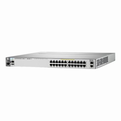 HP 3800 Series 3800-24G-2XG-PoE+ 24-Port PoE+ 10/100/1000Base-T RJ-45 + 2-Port 10GbE Layer 3 Managed Rack-Mountable Gigabit Ethernet Network Switch