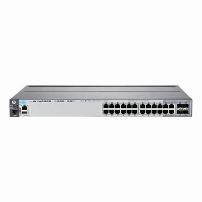 J9727A-0PSU HP Aruba 2920 Series 2920-24G-PoE+ 20 x RJ-45 PoE+ 10/100/1000Base-T and 4 x Dual Personality SFP Ports + 2 x Expansion Module Layer 3 Managed Stackable Gigabit Ethernet Network Switch