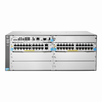 J9823-61001 HP Aruba 5400R zl2 Series 5406R-44G-PoE+ 44 x RJ-45 Ports PoE+ 10/100/1000Base-T + 2 x SFP+ Layer 2 Managed 4U Rack-mountable Gigabit Ethernet Network V2 Zl2 Switch