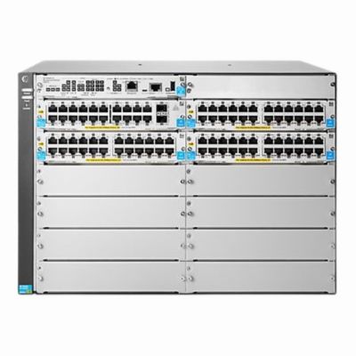 J9824-61001 HP Aruba 5400zl2 Series 5406R-44G-PoE+/4SFP V2 44 x RJ-45 Ports PoE+ 10/100/1000Base-T + 4 x SFP+ Ports Layer 2 Managed 4U Rack-mountable Gigabit Ethernet Network Switch