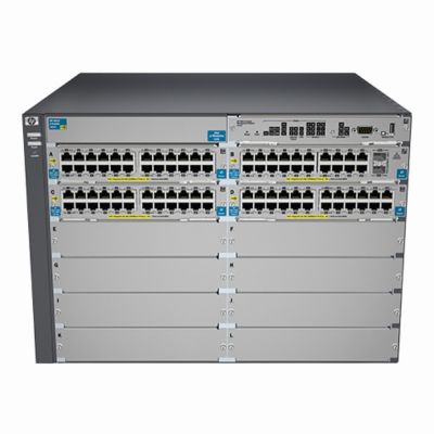 J9868-61001 HP 5400 zl2 Series 5406R-8XGT/8SFP+ V2 8 x RJ-45 Ports PoE+ 10GBase-T + 8 x SFP+ Ports PoE+ Layer 3 Managed Rack-mountable Gigabit Ethernet Network Switch Chassis