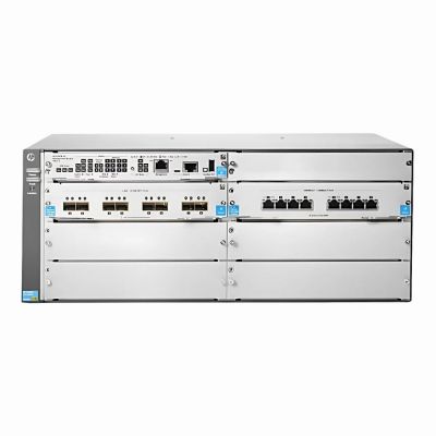 J9868A HP 5400 Series 5406R-8XGT/8SFP+ V2 zl2 8 x RJ-45 Ports PoE+ 10GBase-T + 8 x SFP+ Ports PoE+ Layer 3 Managed Rack-mountable Gigabit Ethernet Network Switch Chassis