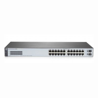 J9983A#ABA HP OfficeConnect 1820 24G 24-Ports 12 x 10/100/1000PoE+ 12 x 10/100/1000 + 2 x Fast Ethernet Gigabit SFP 1U Rack-Mountable Switch