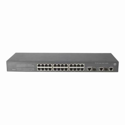 JG223-61001 HP 3100 Series 3100-24 v2 24 x RJ-45 Ports 10/100Base-TX + 2 x Dual Personality RJ-45/SFP (mini-GBIC) Ports Layer 3 Managed Rack-mountable Fast Ethernet Network Switch
